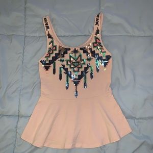 Express Peplum Knit Top